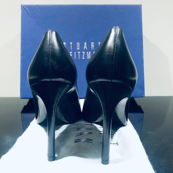 Stuart Weitzman Black leather HEIST shoes - Picture 5 of 5